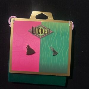 Black and Silver Earrings